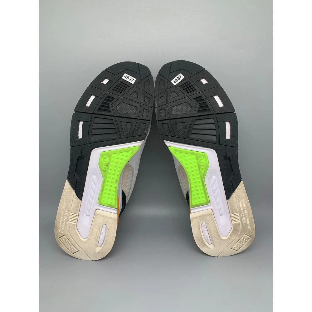 Puma Mirage Sport Remix Ivory Black‎ Orange Running Shoes 383234-03 Men's Sz 13